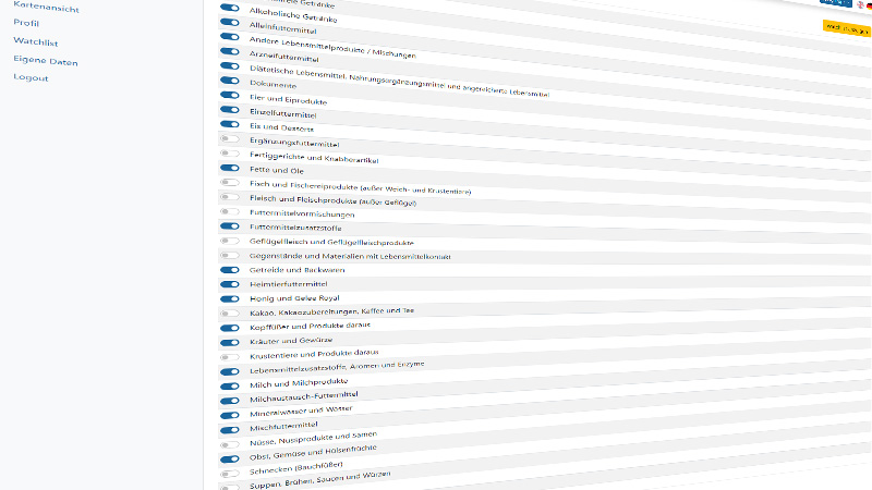 Modul „Watchlist“